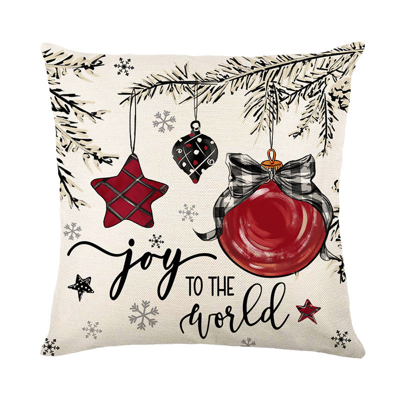 Christmas Cushion Cover Pillowcase For Home
