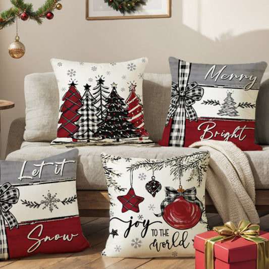 Christmas Cushion Cover Pillowcase For Home