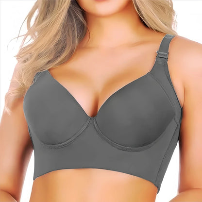 Women's Smooth Lift Full Back Push-Up Bra (Black)