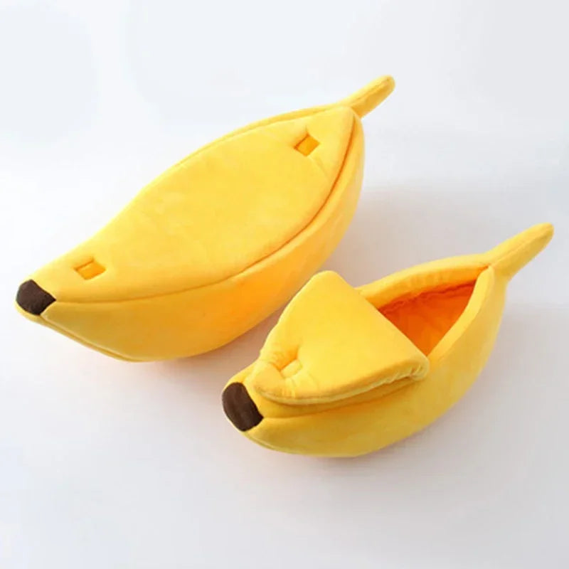 Cute Banana Cat Cozy Bed House