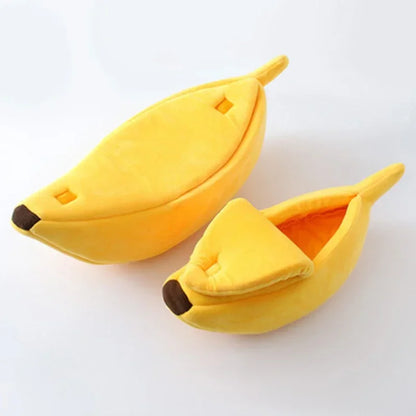 Cute Banana Cat Cozy Bed House